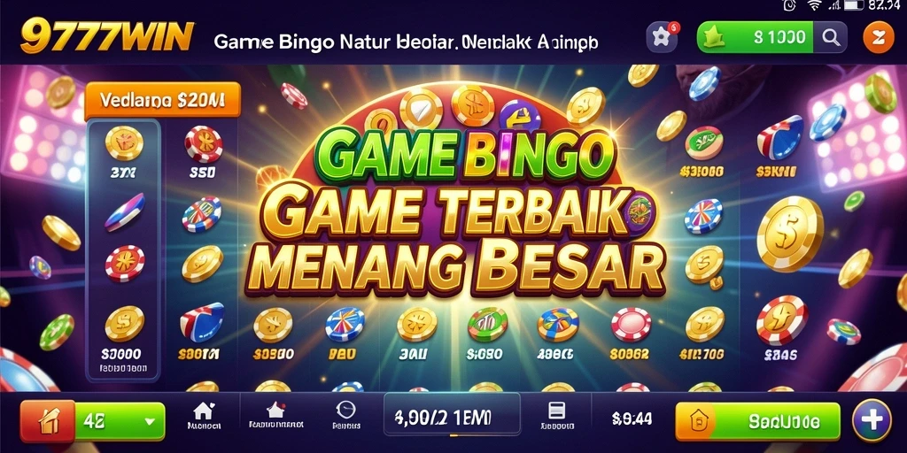Gameplay seru Bingo di 9777WIN yang menegangkan.