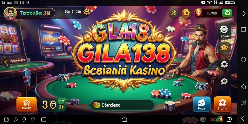 Screenshot utama GILA138 menampilkan gameplay kasino yang mengesankan.
