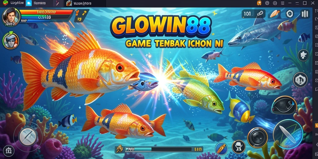 Tangkapan ikan yang mengesankan dalam gameplay GLOWIN88.