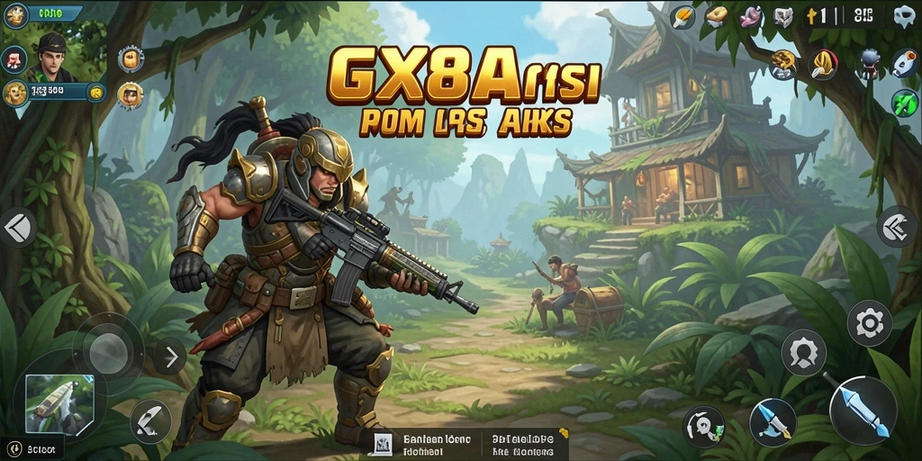 Screenshots utama GX88 menunjukkan aksinya yang mendebarkan dan intens.