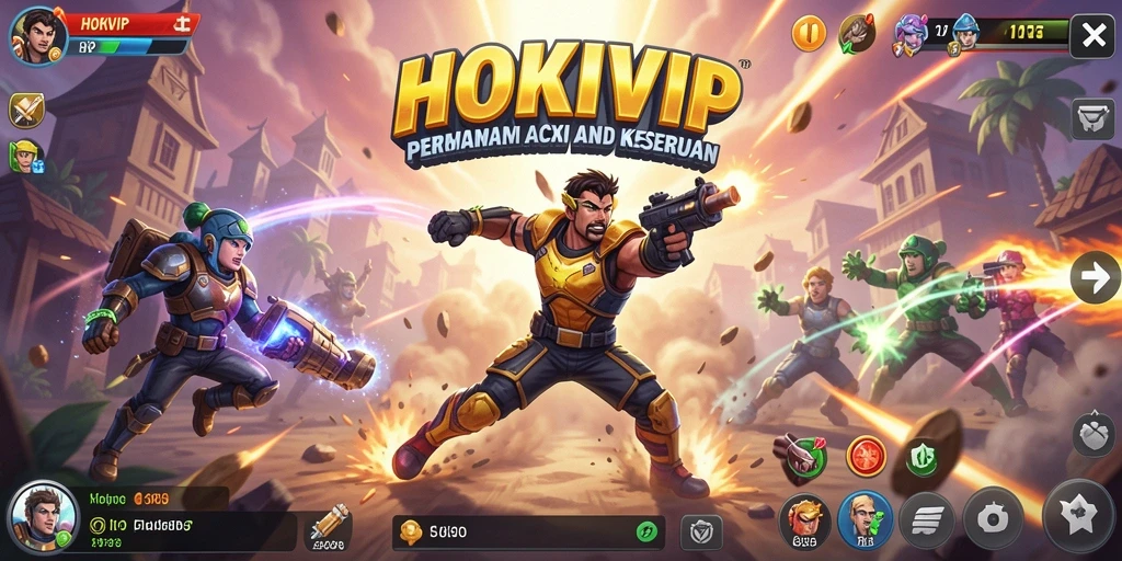 Screenshot gameplay HOKIVIP menampilkan aksi seru yang mendebarkan.