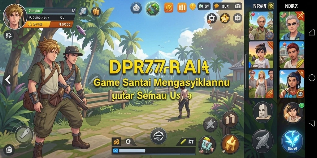 Tampilan gameplay seru dari IDR77 saat bermain dengan teman.