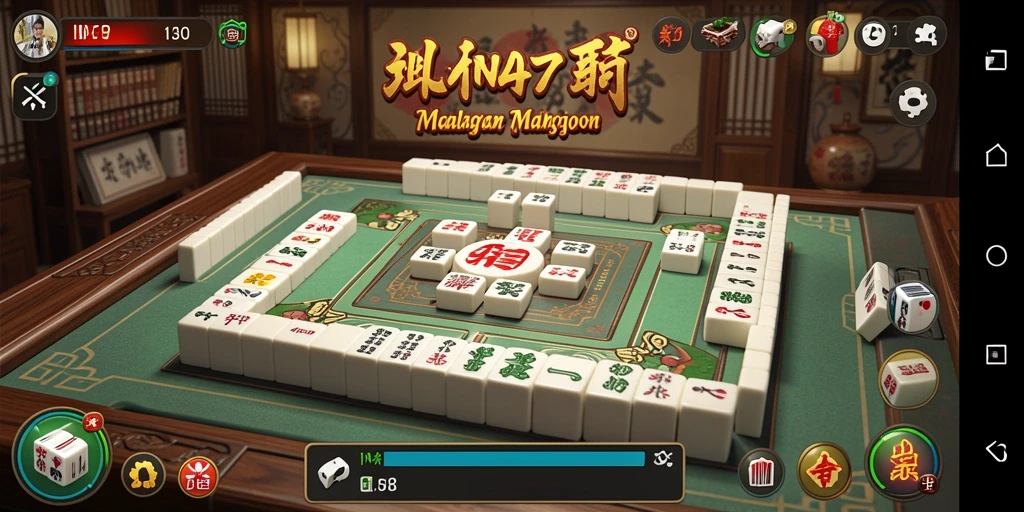 Screenshot gameplay INA777 dengan desain Mahjong yang menarik.