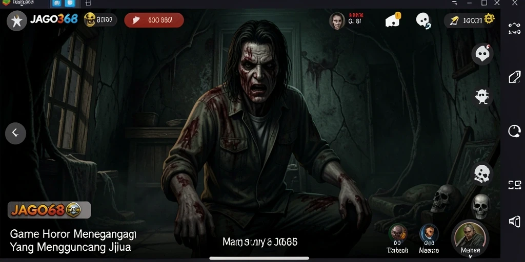 Gambaran gameplay mendebarkan dengan elemen horor yang intens.