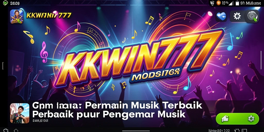 Tampilan gameplay menarik dari KKWIN777 yang menyajikan aksi musik.