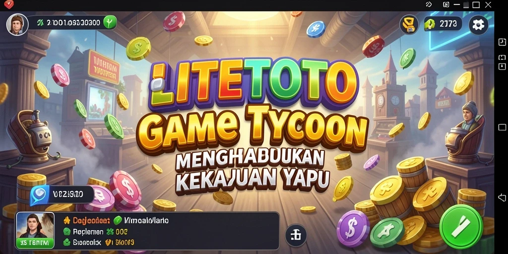 Gameplay seru LITETOTO menampilkan manajemen bisnis yang intens.