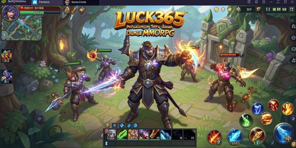 Tampilan gameplay LUCK365 dalam dunia MMORPG yang menakjubkan.