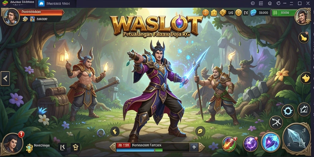 Tampilan gameplay RPG yang menakjubkan dalam WASLOT.